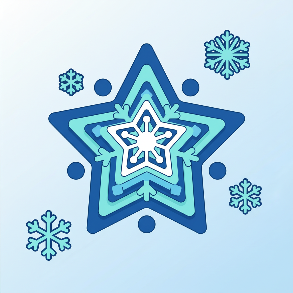 Layered Snowflake Designs