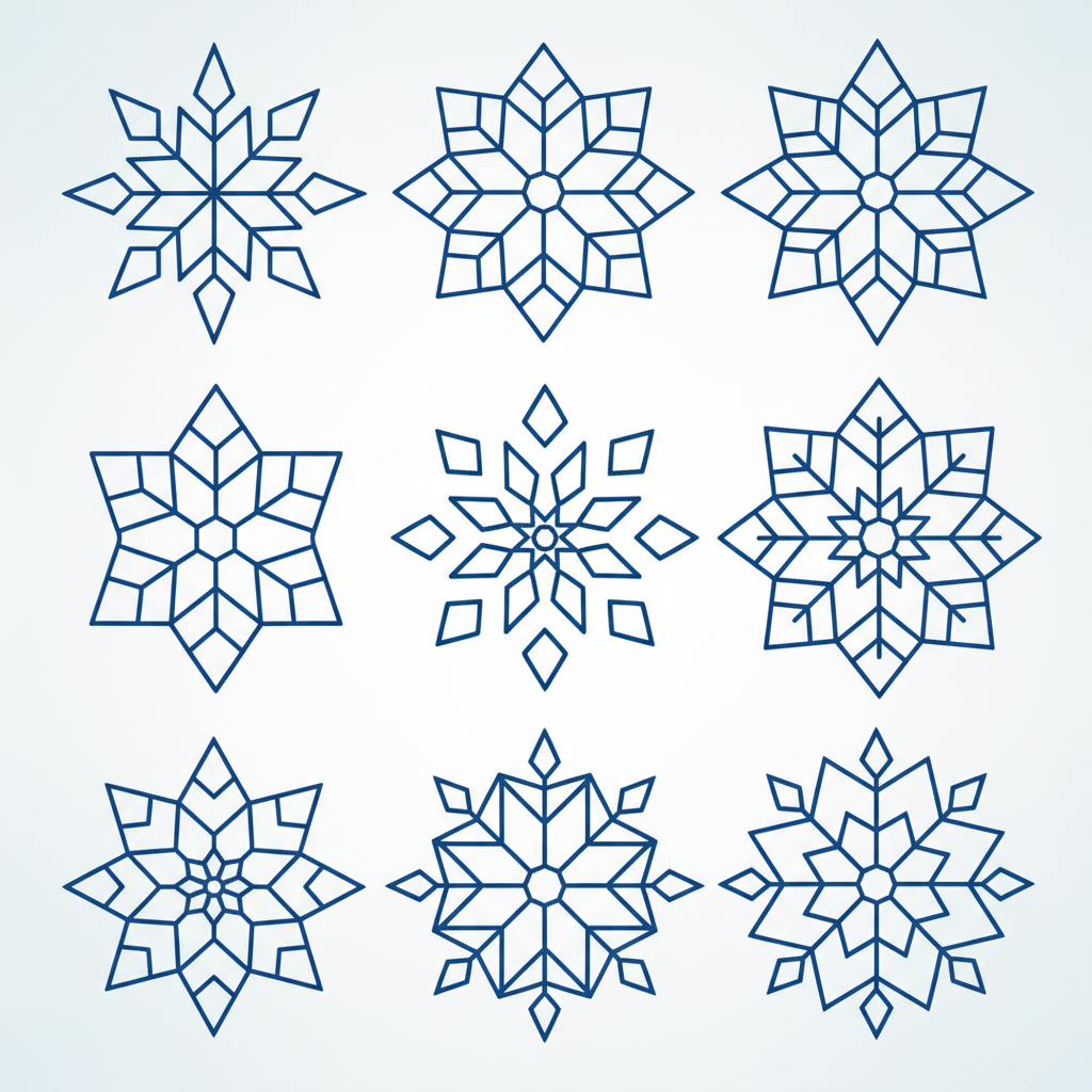 Minimal Crystal Snowflakes