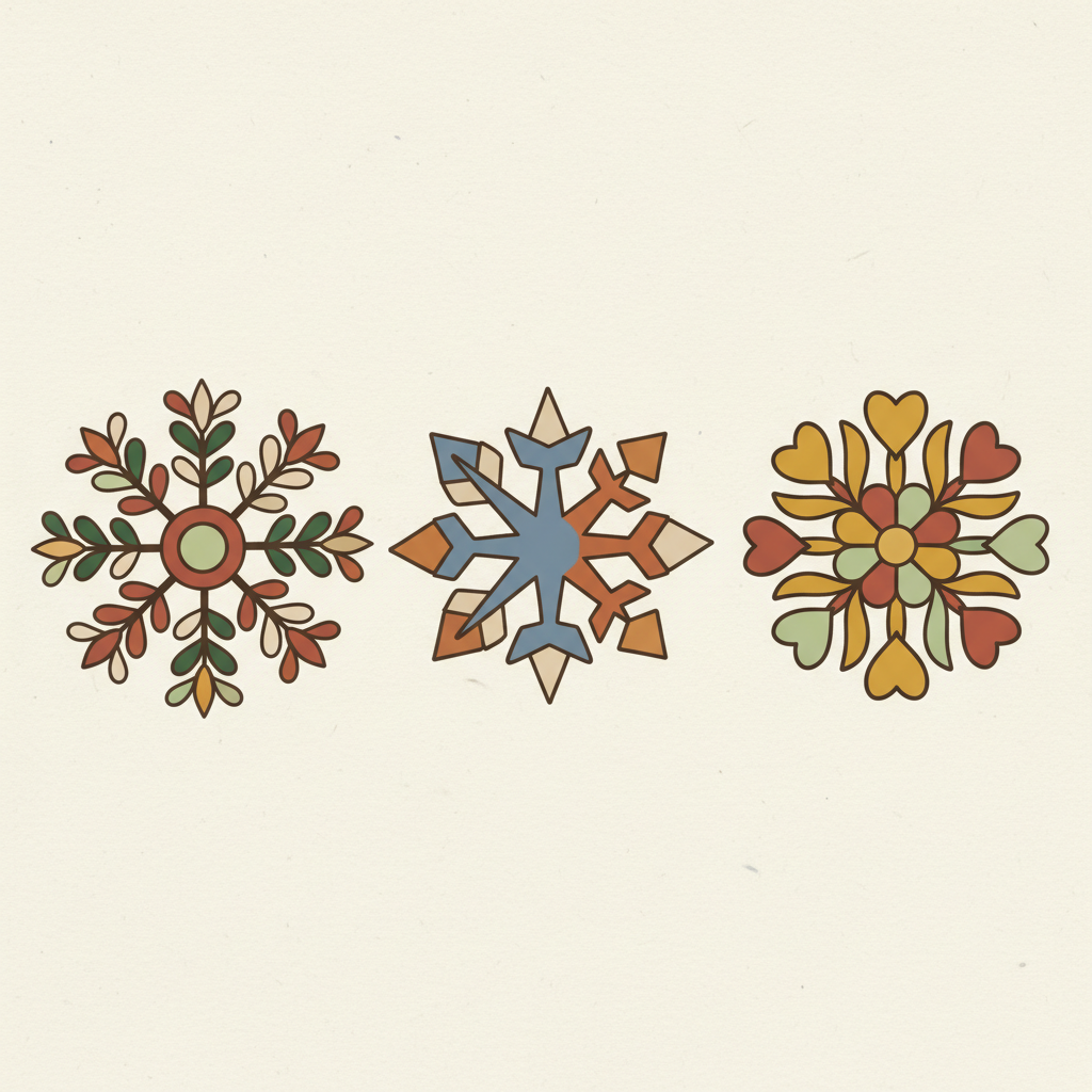Rustic Snowflake Patterns