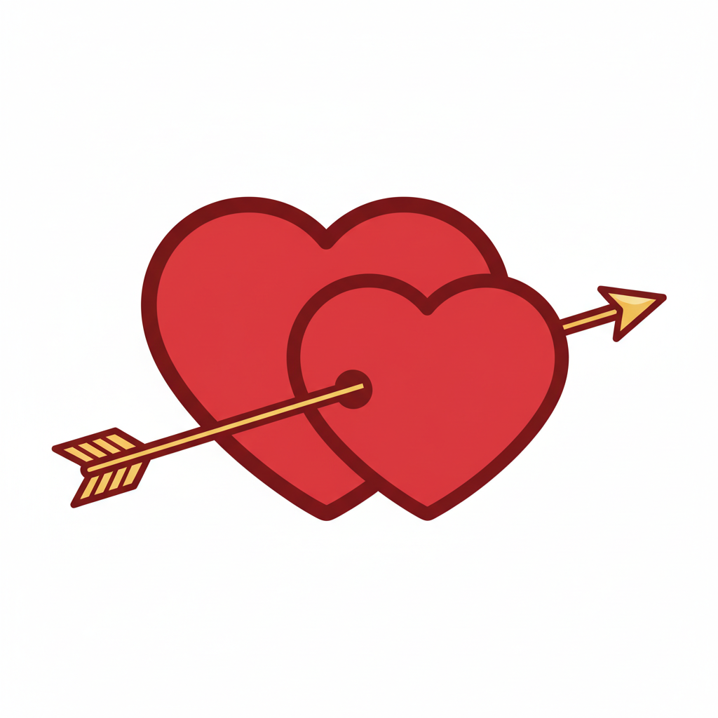 Arrow Through Hearts