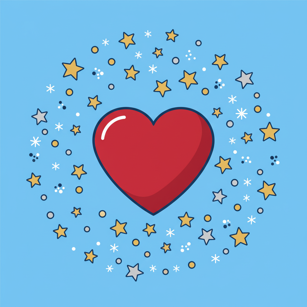 Heart Sparkles Design