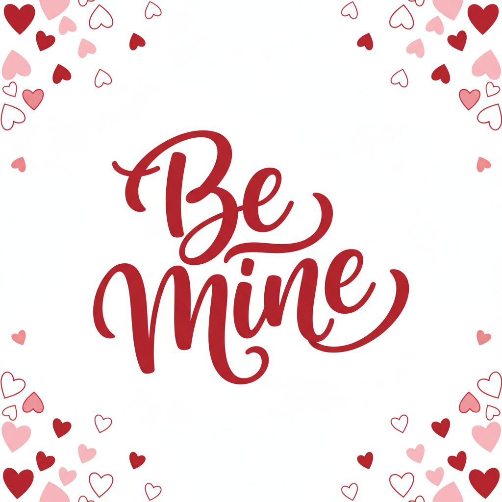 Romantic Be Mine Text